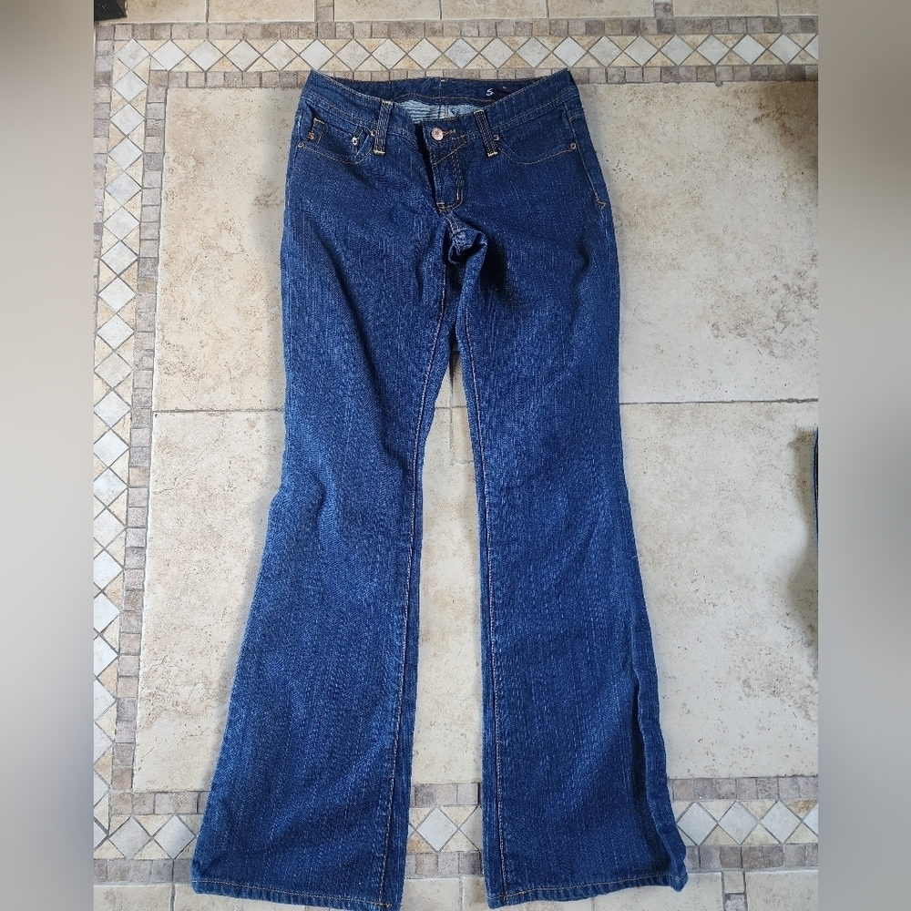 Seven7 Dark Blue Flare Jeans